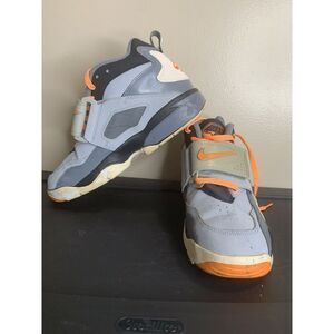 Nike Air grey orange Diamond Turf Deion Sanders Men Size 10 FLAWED SEE PHOTOS